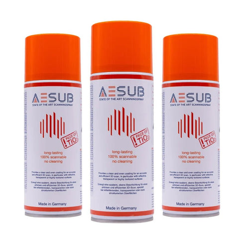 AESUB Orange 3D Scanning Spray 3 Can Bundle