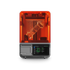 Formlabs Form Studio 1 3D Printer with 3D printed speaker on build platform in printer.