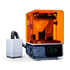 Formlabs Form Studio 3D Printer with optional VOC extractor and printed part in printer
